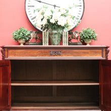 Load image into Gallery viewer, x SOLD Antique French Mahogany Sideboard, Hall Cabinet Cupboard with Single Drawer B10324
