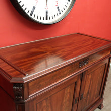 Load image into Gallery viewer, x SOLD Antique French Mahogany Sideboard, Hall Cabinet Cupboard with Single Drawer B10324
