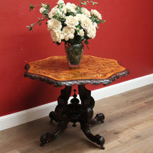 Load image into Gallery viewer, x SOLD Antique English Table, Burr Walnut and Inlay Sofa Table Side Table or Lamp Table B11255
