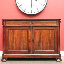 Load image into Gallery viewer, x SOLD Antique French Mahogany Sideboard, Hall Cabinet Cupboard with Single Drawer B10324
