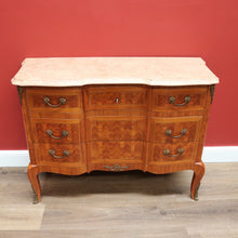 Load image into Gallery viewer, x SOLD Antique French Chest of Drawers with Marble Top, Hall Cabinet Cupboard Sideboard B10570
