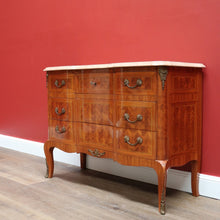 Load image into Gallery viewer, x SOLD Antique French Chest of Drawers with Marble Top, Hall Cabinet Cupboard Sideboard B10570
