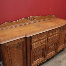 Load image into Gallery viewer, x SOLD Antique French Oak Sideboard, 4 Drawer 4 Door Sideboard Buffet Cabinet Servery B10871
