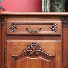 Load image into Gallery viewer, x SOLD French Breakfront 4 Door Oak Sideboard Cabinet with 2 Drawers Parquetry Top B10459
