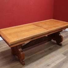 Load image into Gallery viewer, x SOLD Antique French Refectory Table, Twin Pedestal Kitchen or Dining Table, Oak Table B11135
