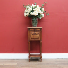 Load image into Gallery viewer, Antique French Walnut and Marble Top Lamp Table, Bedside Cabinet, Bedside Tables B10836
