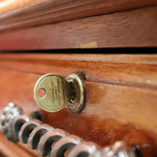 Load image into Gallery viewer, x SOLD Vintage Australian Office Desk, Walnut and Gilt Tooled Leather Eight Drawer Desk. B11168
