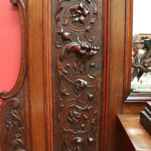 Load image into Gallery viewer, x SOLD Antique English Sideboard, Mirror Back Sideboard Cabinet. B10652
