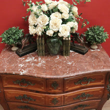 Load image into Gallery viewer, x SOLD Antique French Chest of Drawers, Antique Walnut, Brass, Marble Chest of Drawers B10781
