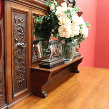 Load image into Gallery viewer, x SOLD Antique English Sideboard, Mirror Back Sideboard Cabinet. B10652
