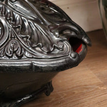 Load image into Gallery viewer, SALE Antique French Cast Iron Coal Scuttle, Magazine Rack or Holder, Kindling Box B10736
