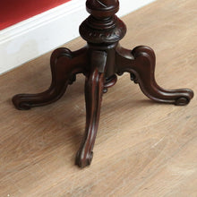 Load image into Gallery viewer, x SOLD Antique English Lamp Table, Twist Top Drop Leaf or Drop Side Sofa Hall Table. B11287
