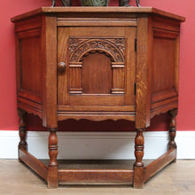 Load image into Gallery viewer, x SOLD Vintage French Side Cabinet, Hall Cupboard, Trapeze Shaped Wine or Lamp Table B10809
