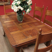 Load image into Gallery viewer, x SOLD Antique French Dining Table, Antique French Oak Two Leaf Extension Kitchen Table B11092
