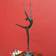 Load image into Gallery viewer, x SOLD Vintage French Ballerina, Bronze and Marble Statue B10545
