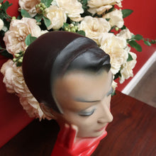 Load image into Gallery viewer, x SOLD Christian Dior Paris Glove Face Mannequin, 1930-1950 Shop Display Mannequin Red B10478
