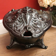 Load image into Gallery viewer, SALE Antique French Cast Iron Coal Scuttle, Magazine Rack or Holder, Kindling Box B10736
