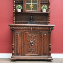 Load image into Gallery viewer, Antique French Oak Sideboard, China Cabinet, or Bookcase, Hall Cupboard B10861
