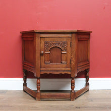 Load image into Gallery viewer, x SOLD Vintage French Side Cabinet, Hall Cupboard, Trapeze Shaped Wine or Lamp Table B10809
