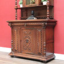 Load image into Gallery viewer, Antique French Oak Sideboard, China Cabinet, or Bookcase, Hall Cupboard B10861
