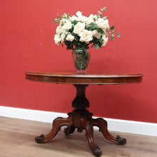 Load image into Gallery viewer, x SOLD Antique Dining Table, Kitchen Table, Burr Walnut Sofa Table, Tilt Top Table B11159
