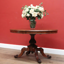 Load image into Gallery viewer, x SOLD Antique Dining Table, Kitchen Table, Burr Walnut Sofa Table, Tilt Top Table B11159
