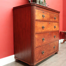 Load image into Gallery viewer, x SOLD Andrew Lenehan, Antique Australian Cedar Chest of Drawers Hall Cabinet Cupboard. B10441
