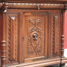 Load image into Gallery viewer, Antique French Oak Sideboard, China Cabinet, or Bookcase, Hall Cupboard B10861
