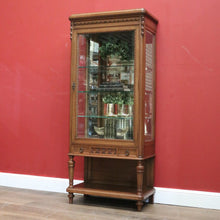 Load image into Gallery viewer, x SOLD Antique French China Cabinet, Glass and Walnut Antique French Display Cupboard B11141
