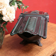 Load image into Gallery viewer, Antique French Art Deco Coal Scuttle, Fire Box, Kindling Paper Magazine Storage B11132
