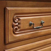 Load image into Gallery viewer, x SOLD Chest of Drawers, Vintage French Chest of Three Drawers Oak Timbers Brass Handle B10924
