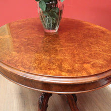 Load image into Gallery viewer, x SOLD Antique Dining Table, Kitchen Table, Burr Walnut Sofa Table, Tilt Top Table B11159
