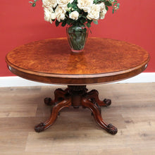 Load image into Gallery viewer, x SOLD Antique Dining Table, Kitchen Table, Burr Walnut Sofa Table, Tilt Top Table B11159
