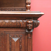 Load image into Gallery viewer, Antique French Oak Sideboard, China Cabinet, or Bookcase, Hall Cupboard B10861
