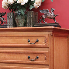 Load image into Gallery viewer, x SOLD Antique French Chest of Drawers, Light Oak Chest of Three Drawers, Hall Cabinet B10921
