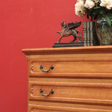 Load image into Gallery viewer, x SOLD Antique French Chest of Drawers, Light Oak Chest of Three Drawers, Hall Cabinet B10921
