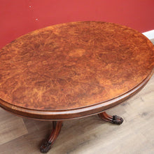 Load image into Gallery viewer, x SOLD Antique Dining Table, Kitchen Table, Burr Walnut Sofa Table, Tilt Top Table B11159
