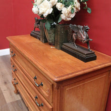 Load image into Gallery viewer, x SOLD Antique French Chest of Drawers, Light Oak Chest of Three Drawers, Hall Cabinet B10921
