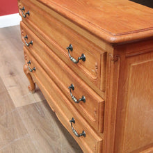 Load image into Gallery viewer, x SOLD Antique French Chest of Drawers, Light Oak Chest of Three Drawers, Hall Cabinet B10921
