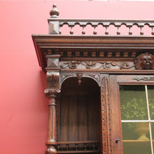 Load image into Gallery viewer, Antique French Oak Sideboard, China Cabinet, or Bookcase, Hall Cupboard B10861
