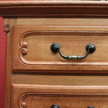 Load image into Gallery viewer, x SOLD Antique French Chest of Drawers, Light Oak Chest of Three Drawers, Hall Cabinet B10921
