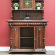 Load image into Gallery viewer, Antique French Oak Sideboard, China Cabinet, or Bookcase, Hall Cupboard B10861
