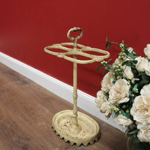 Load image into Gallery viewer, Antique French Cast Iron Walking Stick and Umbrella Holder with Carry Handle B11105
