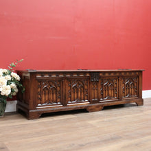 Load image into Gallery viewer, x SOLD Antique French Coffer, Blanket Box, Storage Box, Marriage Chest, or Hall Seat B11128
