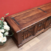 Load image into Gallery viewer, x SOLD Antique French Coffer, Blanket Box, Storage Box, Marriage Chest, or Hall Seat B11128
