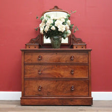 Load image into Gallery viewer, Antique English Chest of Drawers, Antique Dressing Table Chest of Drawers Base B11018
