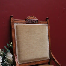 Load image into Gallery viewer, x SOLD Antique English Grandmother Chair, English Walnut Bedroom Chair, Lounge Chair B10792
