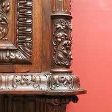 Load image into Gallery viewer, SALE Antique French 19th Century Oak Gothic Revival, Sacrament Church Court Cabinet B10697
