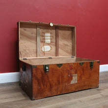 Load image into Gallery viewer, x SOLD Antique English Camphor Box, Marriage Chest, Coffee Table, Toy or Blanket Box B10977
