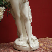 Load image into Gallery viewer, x SOLD Antique French Glazed Plaster Statue &#39;The Bather&#39; Falconet Style Maiden Statue B11172
